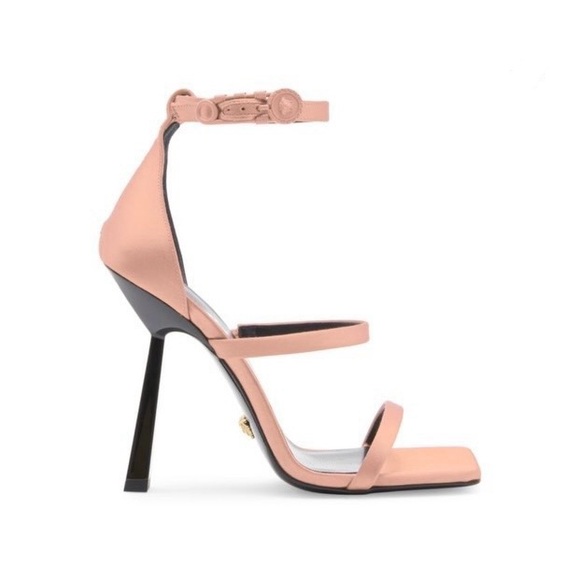 Versace | 3 Strap Satin Sandal - Picture 1 of 8